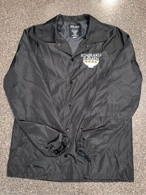 Vintage Retro Naruto Shippuden Ichiraku Ramen Black Coach Jacket BoxLunch Size S